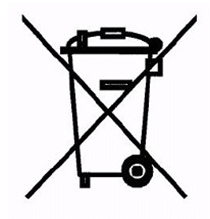 Symbol przekreślonego kontenera na elektrośmieci